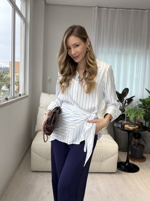 Camisa Priscila Com Lenço - Imagem 2